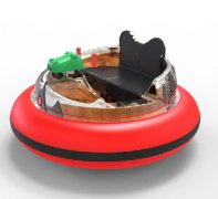 new design laser shooting bumper boat