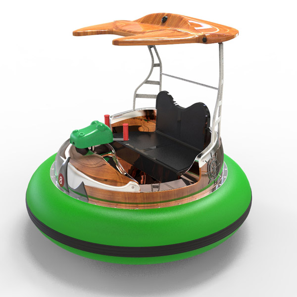 laser shooting bumpper boat -green